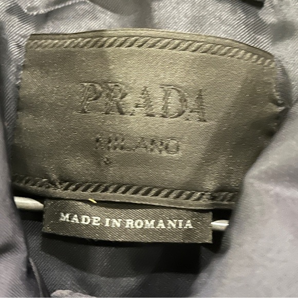 Prada Navy Gabardine Nylon jacket men’s size 44 men’s medium - Picture 10 of 12